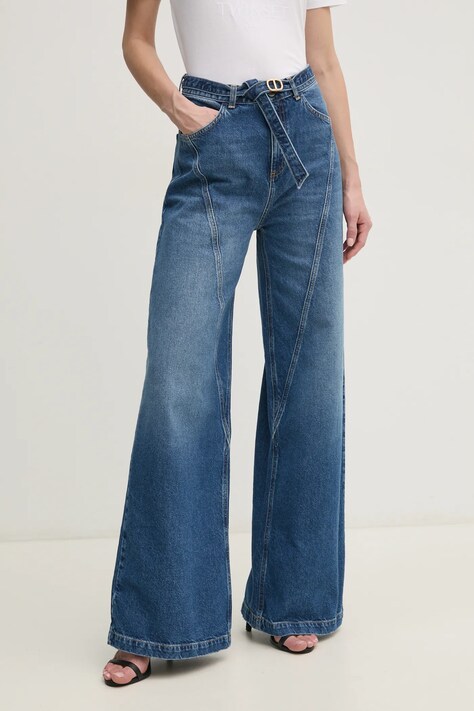 Twinset jeansy damskie kolor niebieski 251TP2572