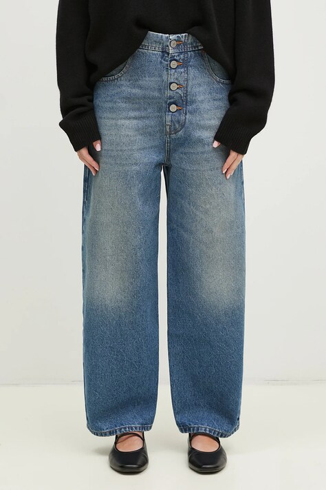 MM6 Maison Margiela jeansi femei high waist, S52LA0235