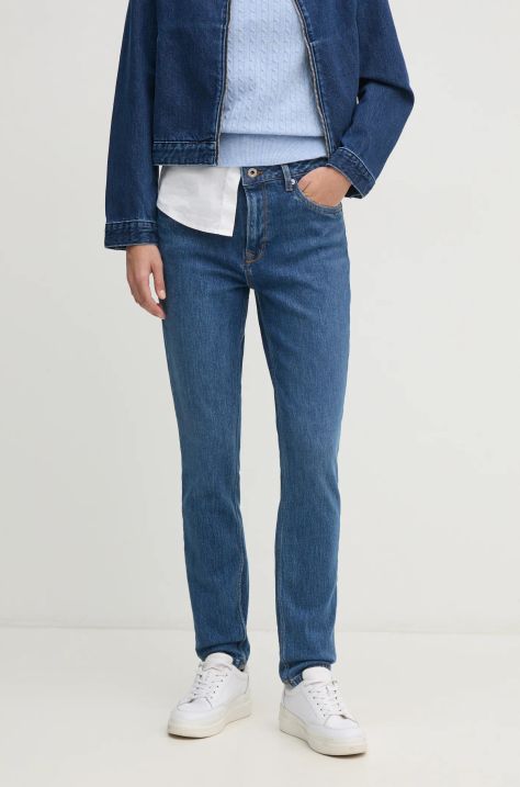 Rifle Pepe Jeans TAPERED JEANS HW VIOLET dámske, vysoký pás, PL204591EE3