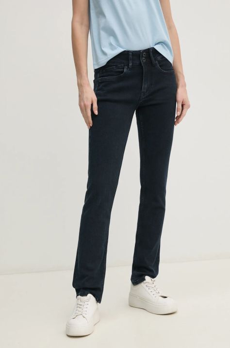 Τζιν παντελόνι Pepe Jeans SLIM JEANS MW GEN χρώμα: ναυτικό μπλε, PL204735ED9