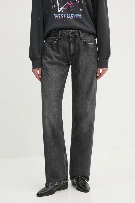 Pepe Jeans jeansi LOOSE ST JEANS LW NICKY femei high waist, PL204902XM8