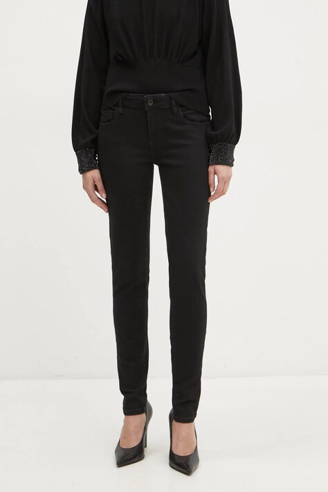 Guess jeansi ANNETTE femei, culoarea negru, W2YA99 D4PZ1