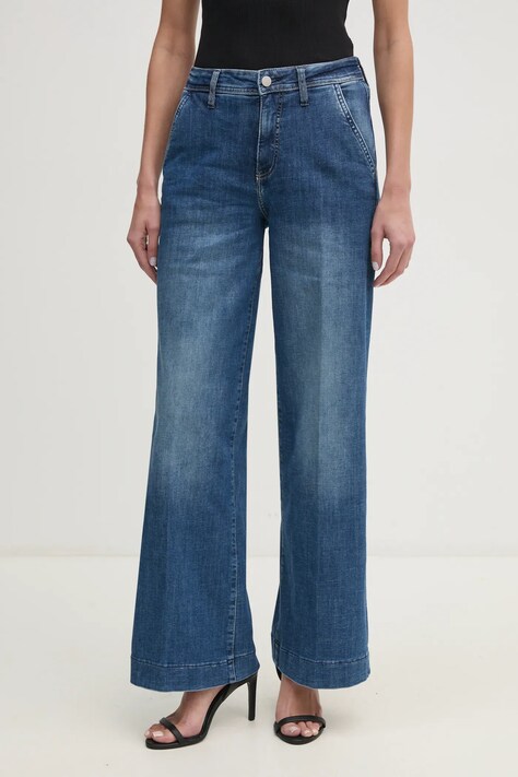 Guess jeansi ZOYA femei, culoarea albastru marin, W5RA1L D5L73