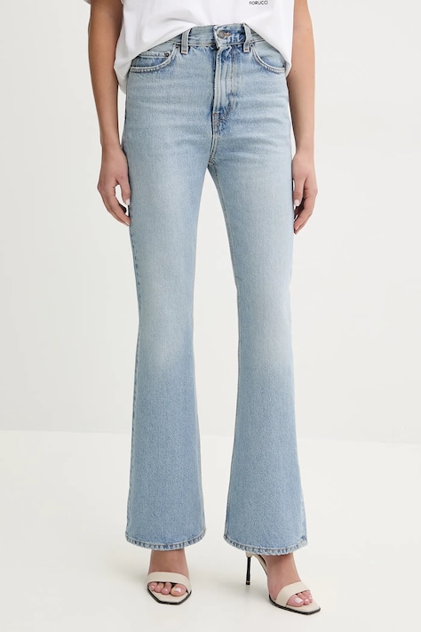 Rifle Fiorucci Faded Heart Pocket Flared Jeans dámske, vysoký pás, U02SPDJE075DN01DN01