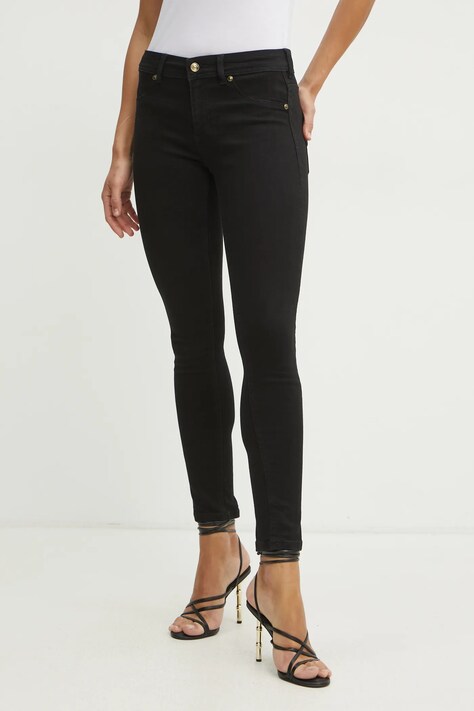 Džíny Versace Jeans Couture dámské, černá barva, 78HAB5J0 CDW00