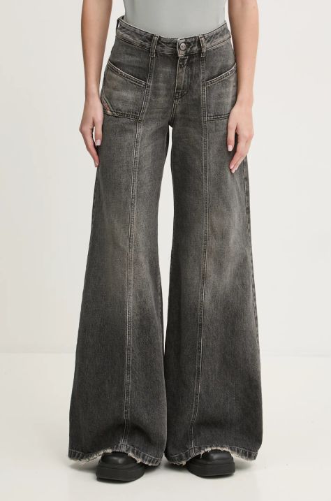 Diesel jeans D-AKII L.32 TROUSERS femei medium waist, A12808.007Z2