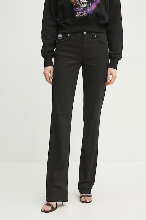 Versace Jeans Couture jeansi femei, culoarea negru, 78HAB5A8 N0507