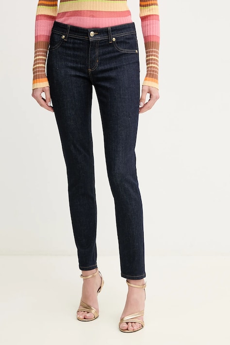 Versace Jeans Couture jeans femei, culoarea albastru marin, 78HAB5J0 CDWA7