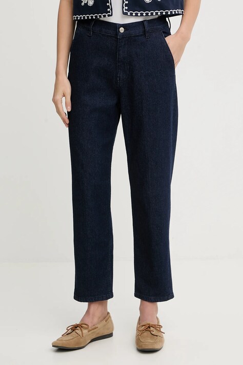 Sisley jeansy damskie kolor granatowy 4TAYLF06G