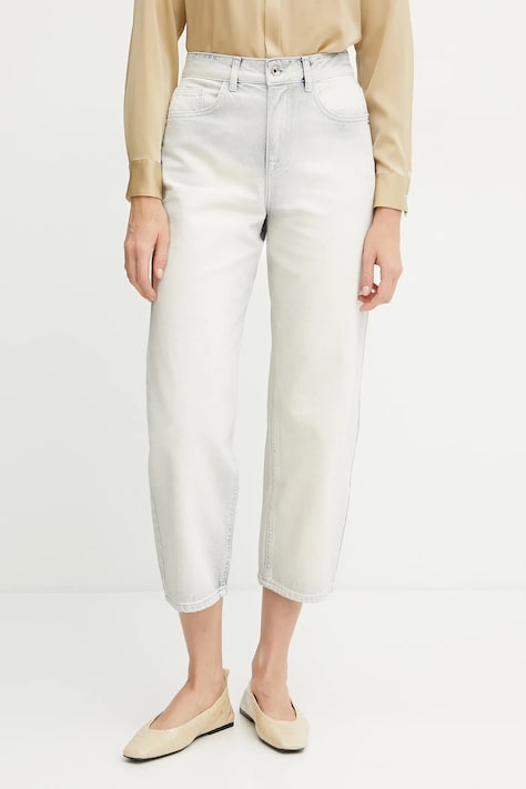 Patrizia Pepe blugi din bumbac high waist, 2P1671 D105