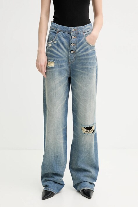 MM6 Maison Margiela jeans femei high waist, S52LA0241.M30016