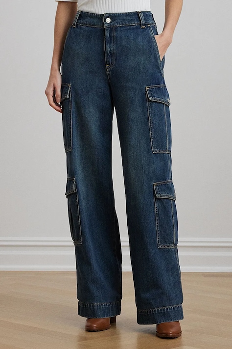 Lauren Ralph Lauren jeansy damskie kolor niebieski 200963880