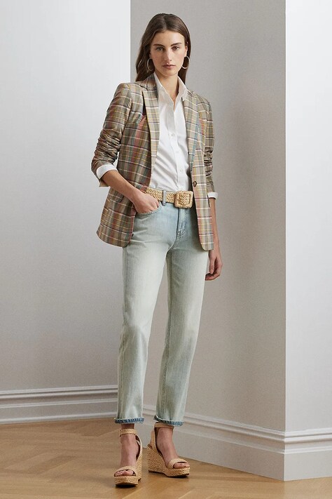 Džíny Lauren Ralph Lauren dámské, high waist, 200963849