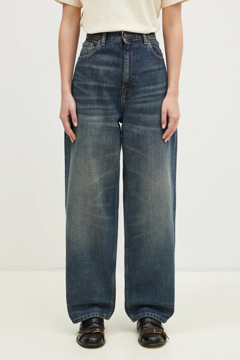 Džíny Carhartt WIP Brandon Pant dámské, high waist, I034638.014Q