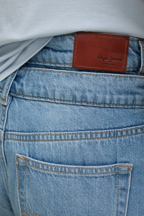 Джинси Pepe Jeans TAPERED JEANS UHW DOUBLE — SS25-SJD0G8, блакитний — фото 4