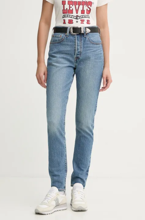 Τζιν παντελόνι Levi's 501 SKINNY χρώμα: μπλε, 29502