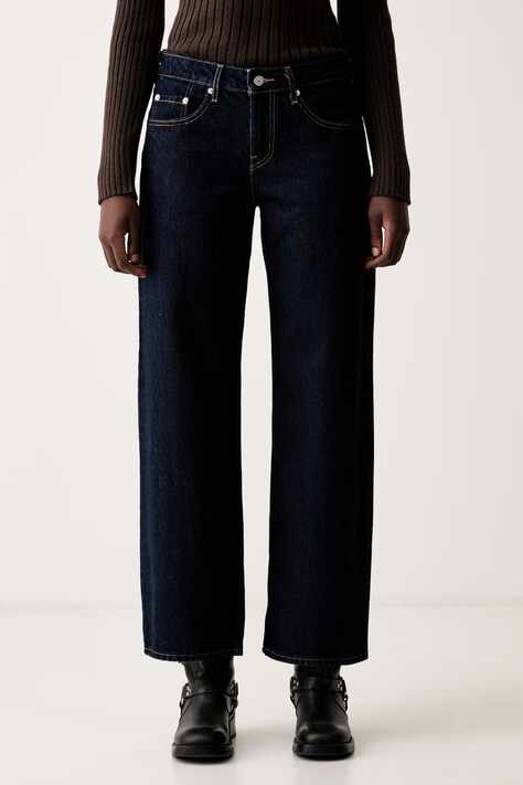 Levi's jeansy loose damskie LOW LOOSE granatowe A5566