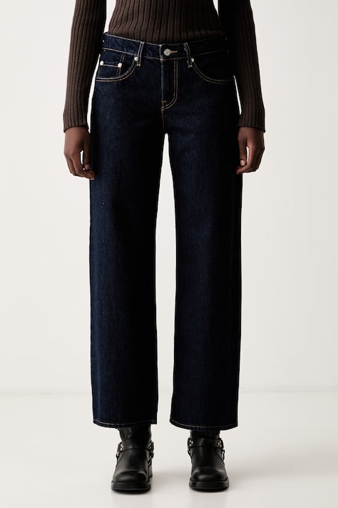 Levi's jeansy loose damskie LOW LOOSE granatowe A5566