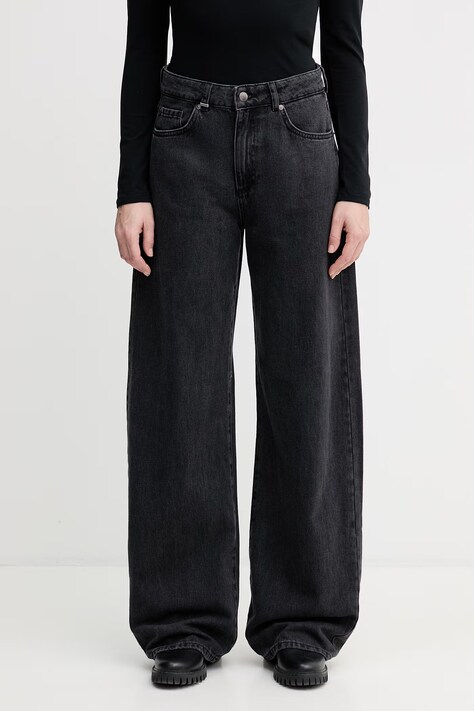United Colors of Benetton wide leg džíny dámské černé 43UNDE02B