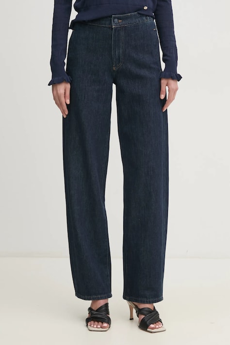 Kavbojke United Colors of Benetton ženske, mornarsko modra barva, 4SAWDF08B