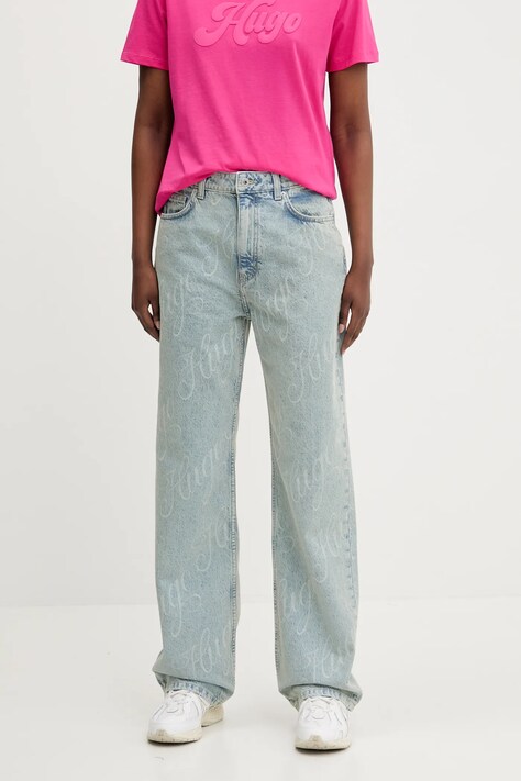 Hugo Blue jeans femei high waist, 50534771