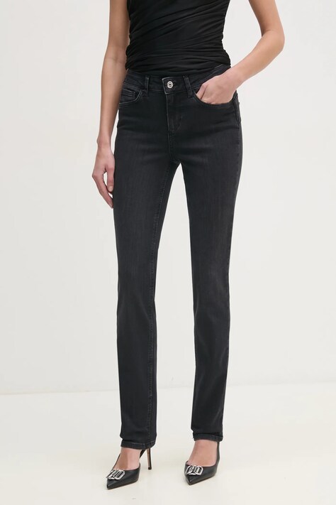 Liu Jo jeansi femei, culoarea negru, UA5016 D4811