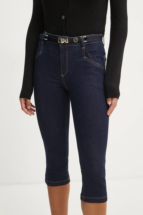 Liu Jo jeansi femei, culoarea albastru marin, UA5144 DS015