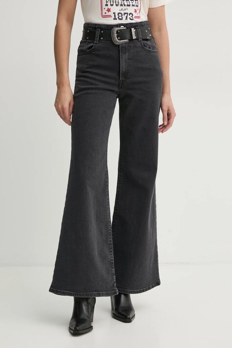 Levi's jeansi RIBCAGE BELLS CORSET femei high waist, 001UR