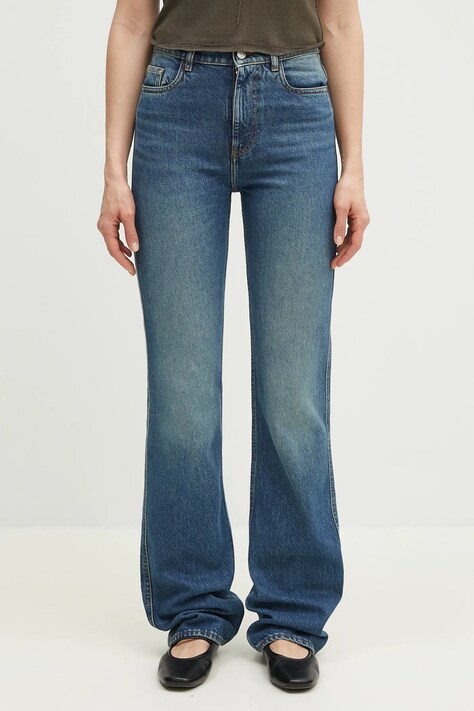 Džíny Coperni Straight Leg Denim dámské, high waist, COPP78F2022