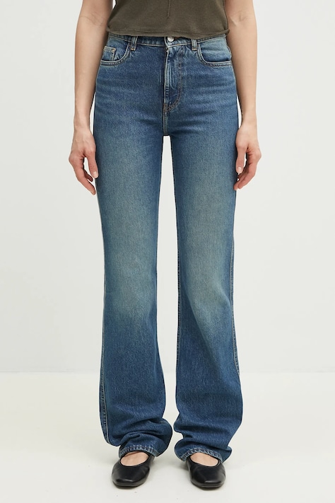 Джинсы Coperni Straight Leg Denim женские высокая посадка COPP78F2022