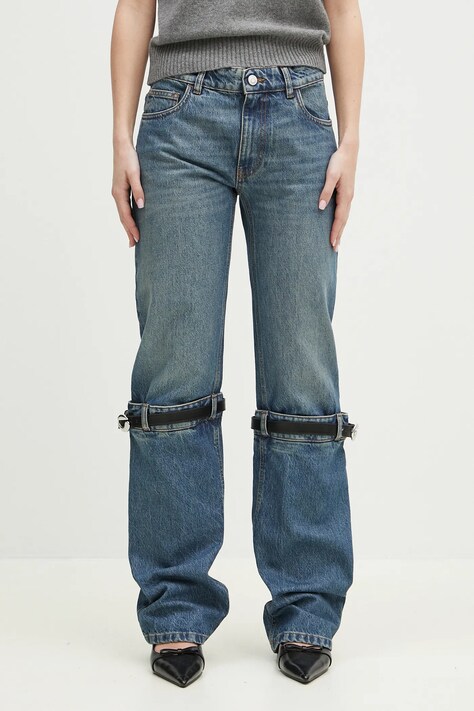 Джинсы Coperni Hybrid Denim женские средняя посадка COPP32F2014
