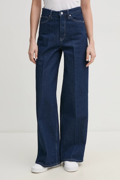 Calvin Klein jeansi femei, culoarea albastru marin, K20K208253