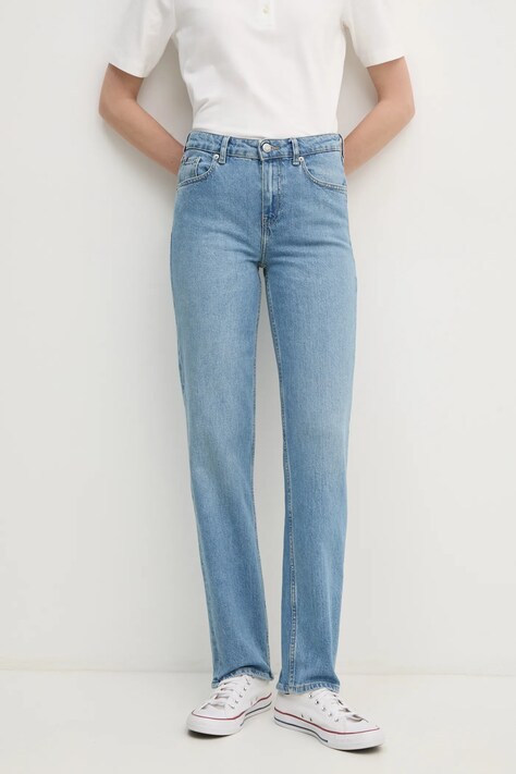 Tommy Hilfiger jeans din bumbac high waist, WW0WW44345