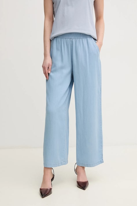 Dkny pantaloni femei, lat, high waist, DJ4P3006