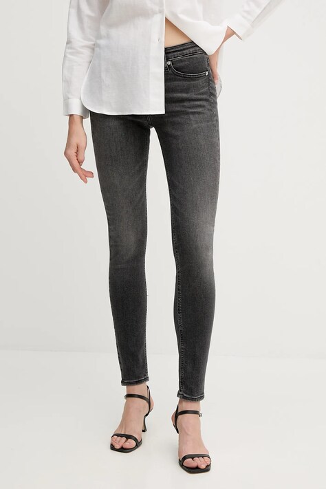 Calvin Klein Jeans blugi culoarea negru, J20J225114