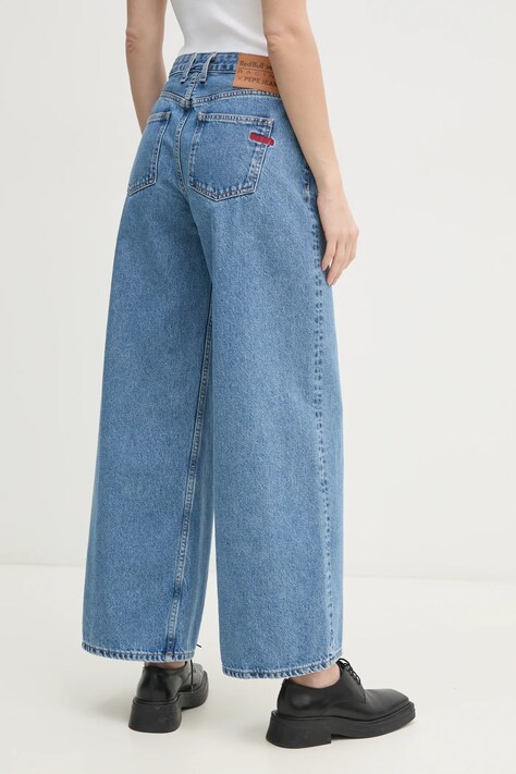 Джинси Red Bull Racing x Pepe Jeans WIDE LEG JEANS — SS25-SJD0TI, блакитний — фото 3