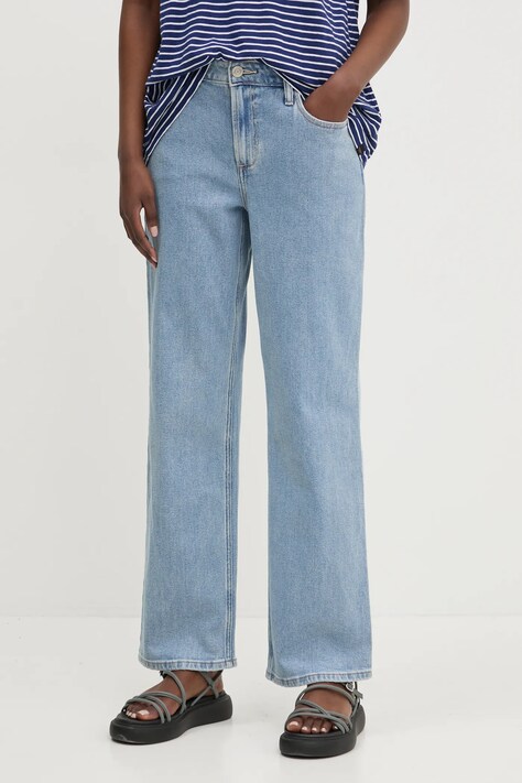 Džíny Hollister Co. dámské, high waist, KI355-5203