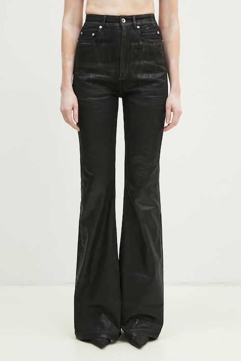 Rick Owens jeans cu geantă atașată Bolan Bootcut high waist, DS01E3311.SCF