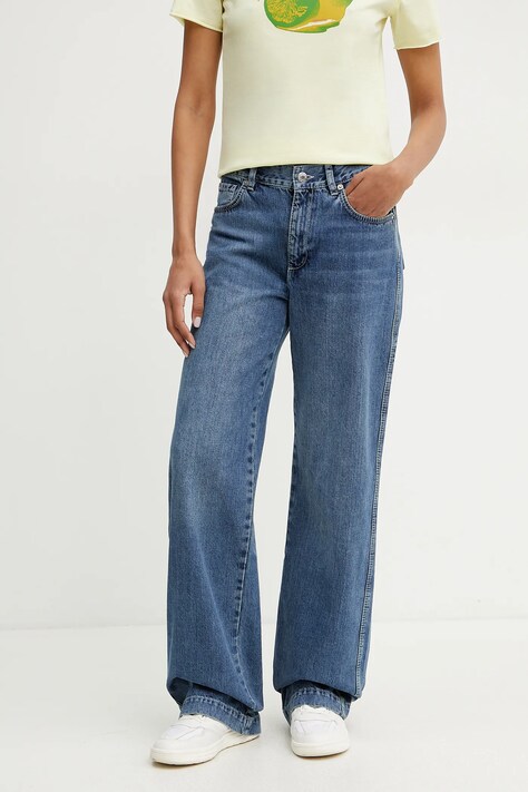 MAX&Co. blugi din bumbac femei medium waist, 2516181033200