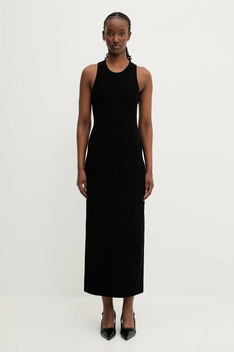Sportmax sukienka Orosei kolor niebieski maxi dopasowana 2512321024600