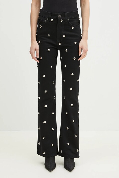 Джинси Fiorucci Metal Bubble Stud Flared жіночі висока посадка U02SPDJE083DN06DN04