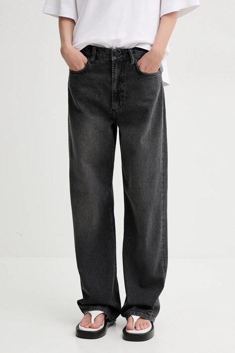 AllSaints blugi din bumbac BLAKE JEAN femei, culoarea gri, W031EC