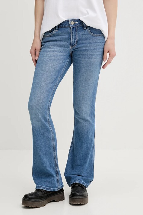 Džíny Hollister Co. dámské, medium waist, KI355-5525