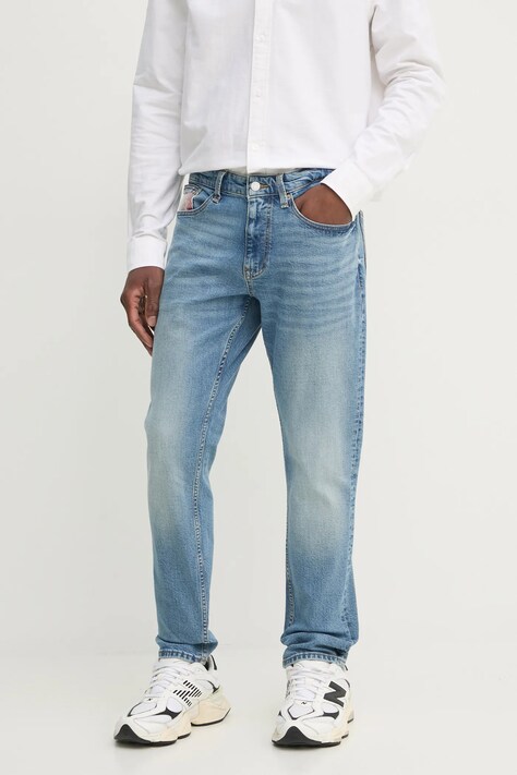 Džíny Tommy Jeans pánské, modrá barva, DM0DM20540