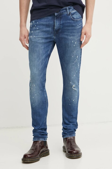 Karl Lagerfeld jeansi barbati, culoarea albastru marin, 551832.265801