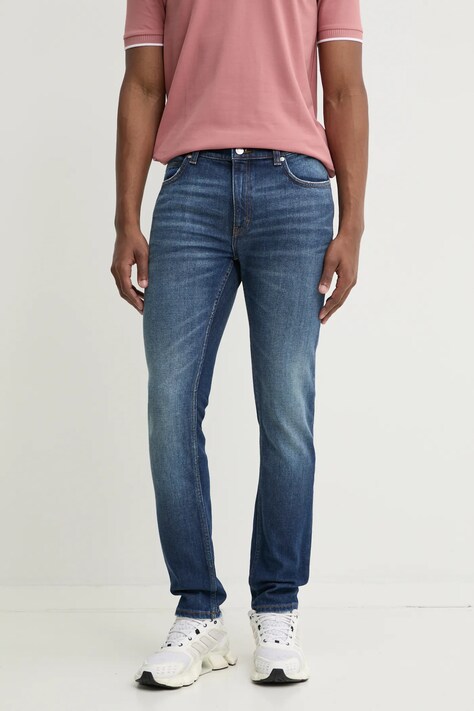 HUGO jeansi barbati, culoarea albastru marin, 50530569