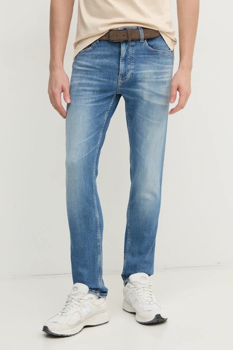 BOSS Orange jeansy męskie kolor niebieski 50534679