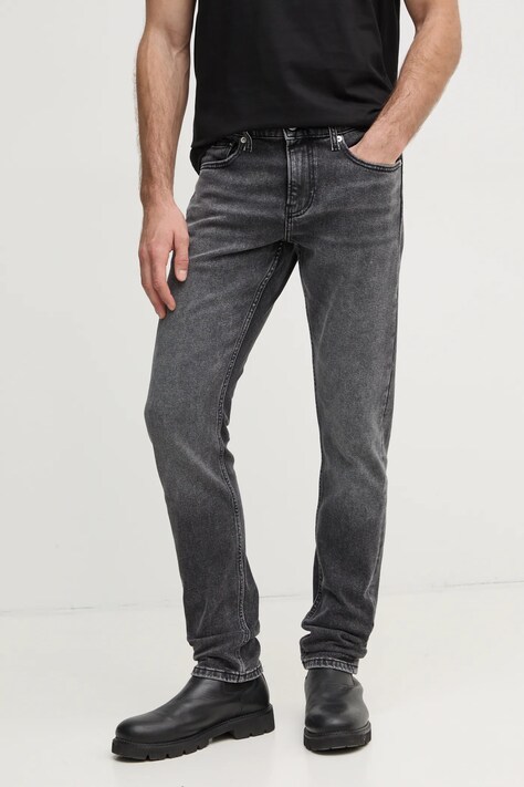 Džíny Calvin Klein Jeans pánské, šedá barva, J30J326520