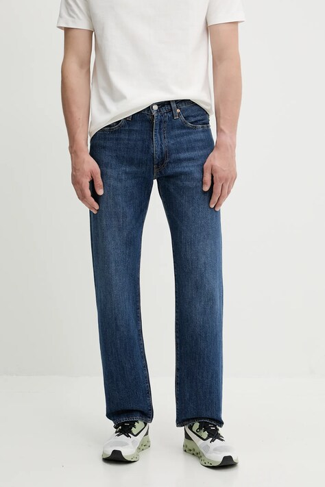 Levi's jeansy z domieszką lnu 555 RELAXED STRAIGHT męskie 000LO