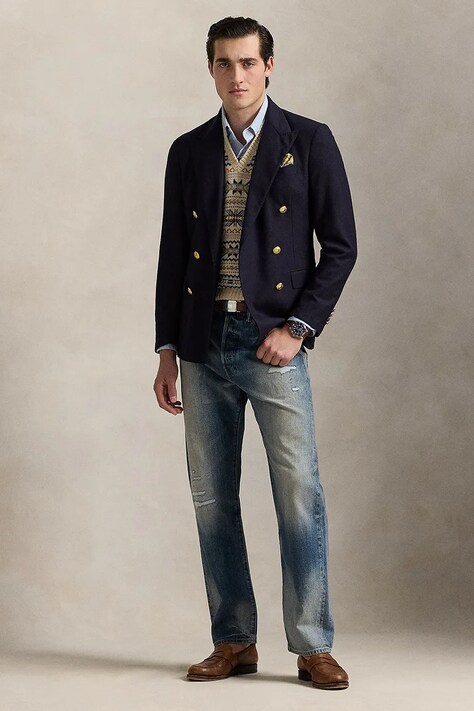 Polo Ralph Lauren blugi din bumbac barbati 710963171